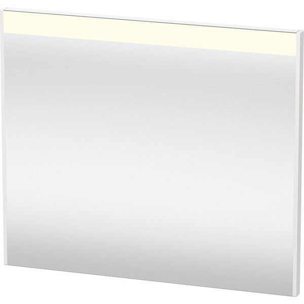 Duravit Brioso Mirror, 32 1/4 X1 3/8 X27 1/2  White High Gloss, Light Field, Square, Sensor Switch BR7002022226000